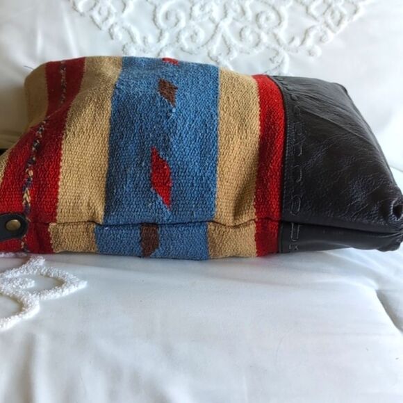 RAJ Anthropology 90s Kilim Dhurrie Carpet Bag - Picture 4 of 12